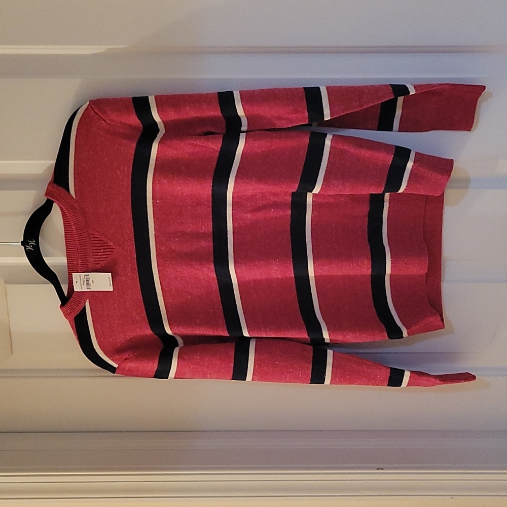 GAP red striped sweater XXL/14